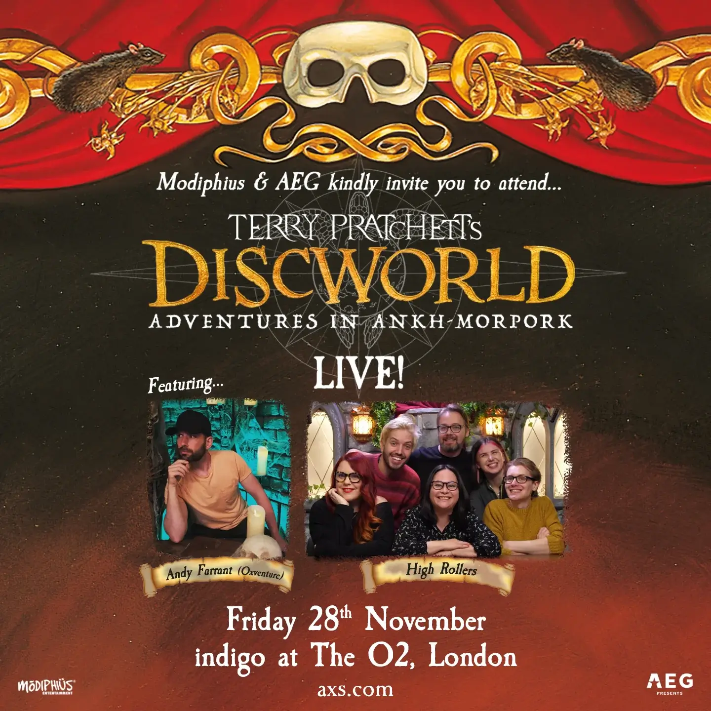 Modiphius Announces ‘Terry Pratchett’s Discworld Live’ show