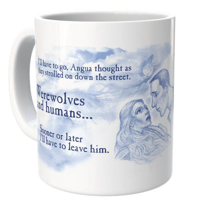 Angua and Carrot mug from the Discworld mug collection