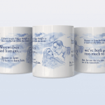 Angua and Carrot mug from the Discworld mug collection