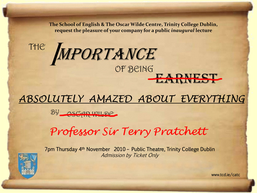 Professor Sir Terry Pratchett OBE Blackboard Monitor