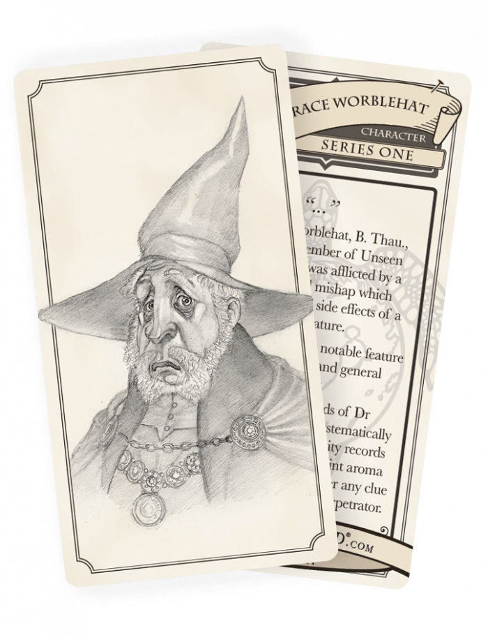 007 Horace Worblehat Discworld Trading Card