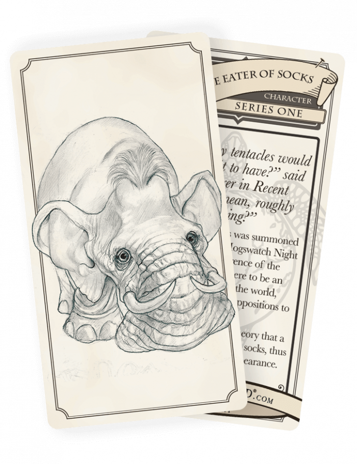 010 The Eater of Socks Discworld Trading Card