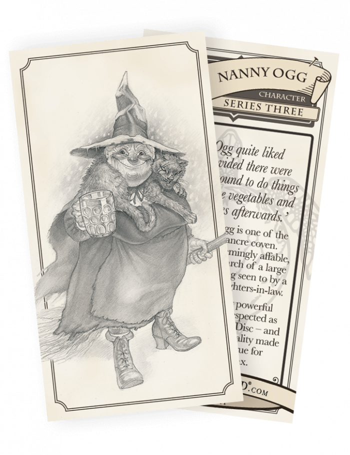 027 Nanny Ogg Discworld Trading Card