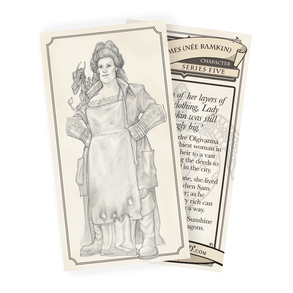 050 Sybil Vimes (Neé Ramkin) Discworld Trading Card