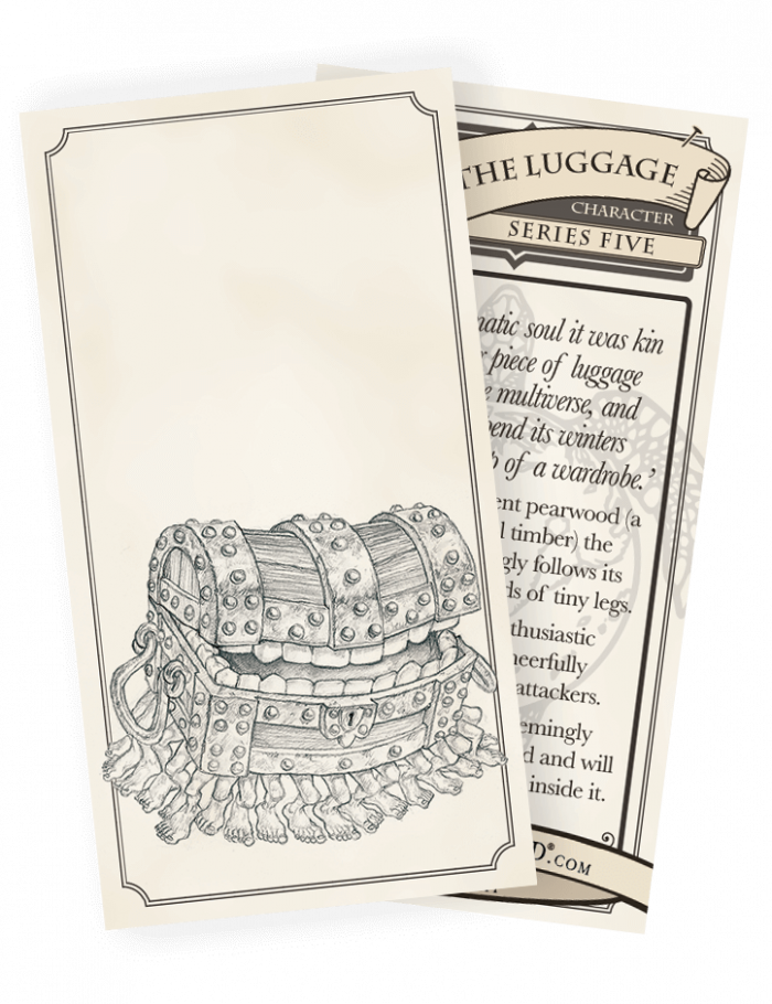 052 The Luggage Discworld Trading Card