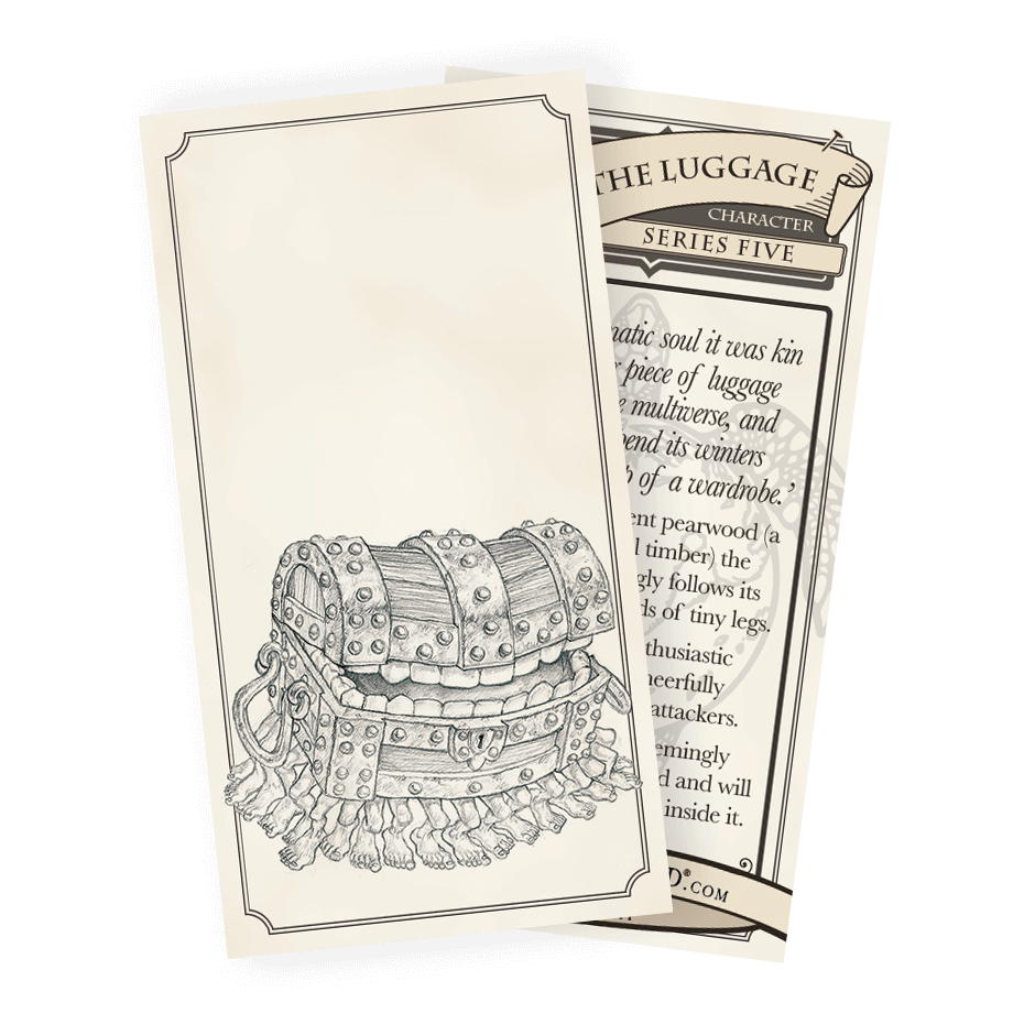 052 The Luggage Discworld Trading Card