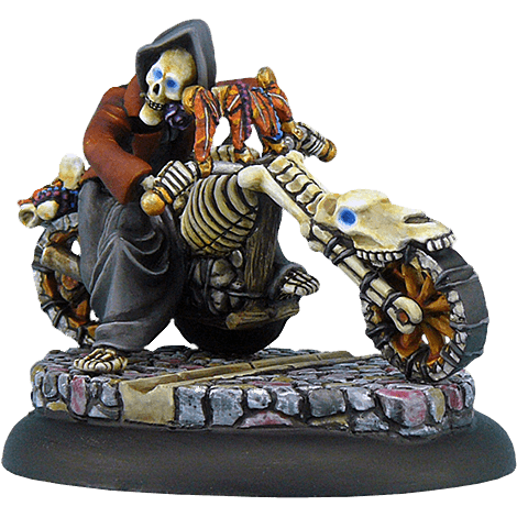 Discworld Miniature in Resin Death on a Motorbike