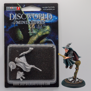 Granny Weatherwax on a Broomstick Miniature