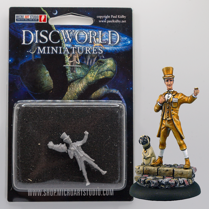 Moist von Lipwig - Making Money Miniature Moist von Lipwig - Making Money Miniature