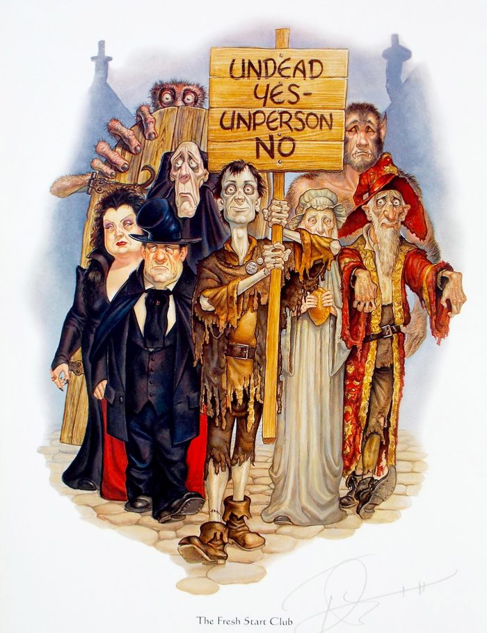 The Fresh Start Club Limited Edition Discworld Fine Art Print The Fresh Start Club