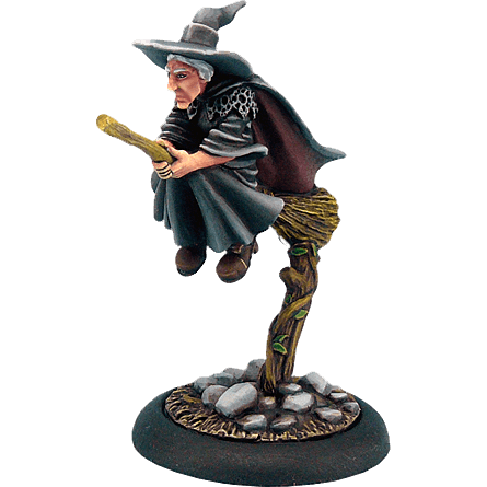 Granny Weatherwax on a Broomstick