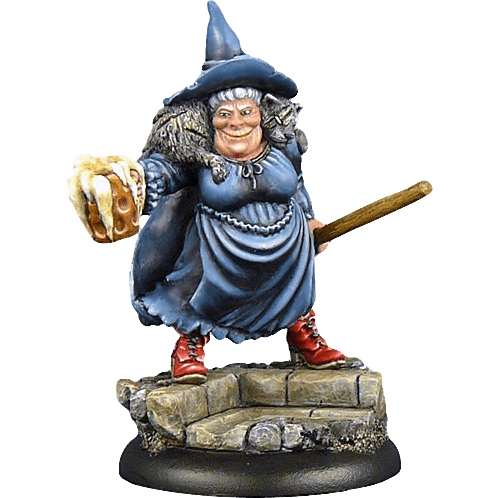 Discworld Miniature in Resin Nanny Ogg Painted
