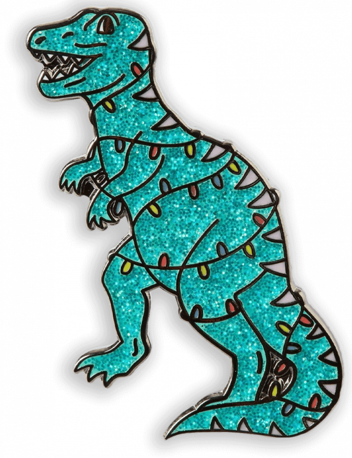 Punky-Pin-Christmas-Dinosaur-Green