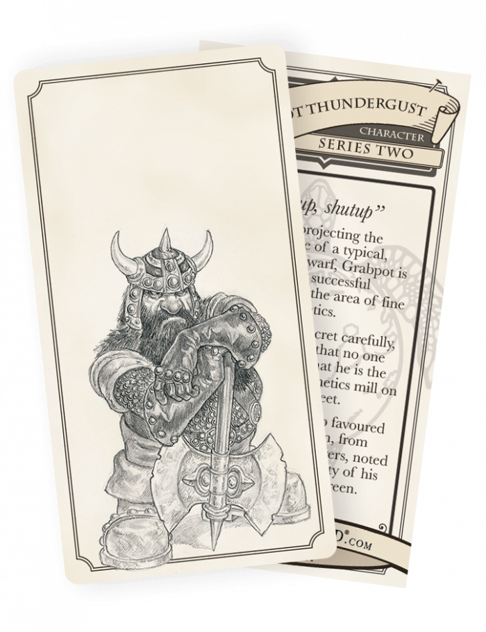 015 Grabpot Thundergust Discworld Trading Card
