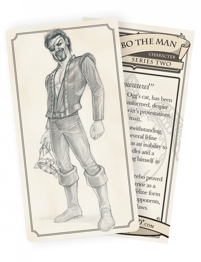 016 Greebo the Man Discworld Trading Card