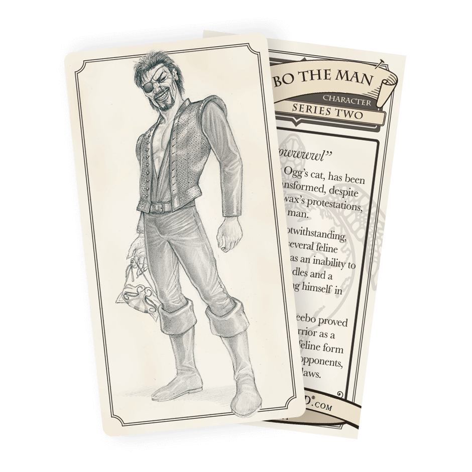 016 Greebo the Man Discworld Trading Card
