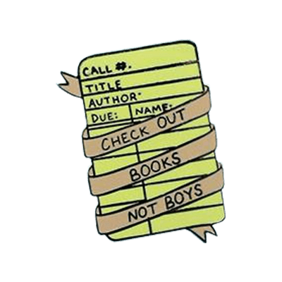 Check Out Books Not Boys Enamel Pin