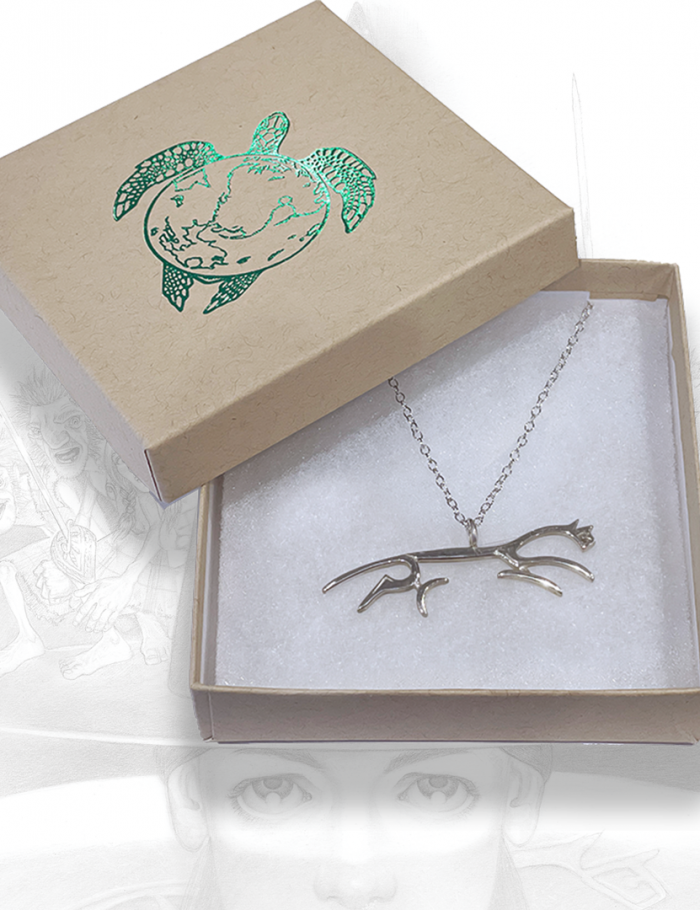 Tiffany’s White Horse Necklace – Silver