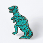 Christmas Dinosaur Pin Badge