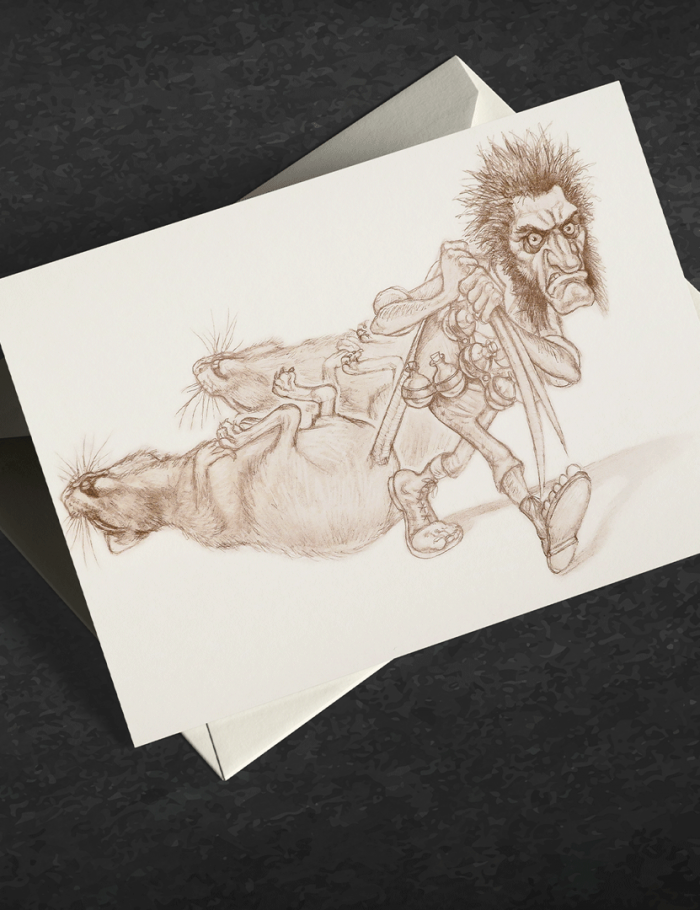 Wee Mad Arthur Sepia Card