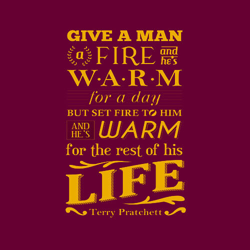 Give a Man a Fire T-shirt logo Give a Man a Fire T-shirt logo