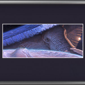 Elephant Rising Framed Print
