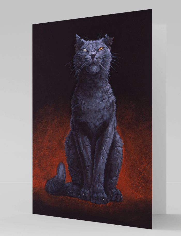 Mr. Fluffy Greetings Card