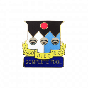 The Guild of Fools’ Complete Fool Enamel Pin Badge - Official Jester's Mark