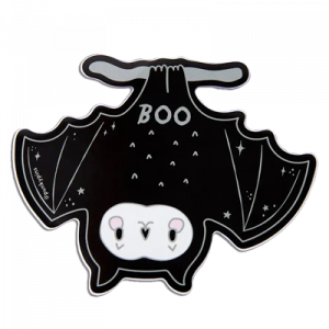 Spooky Boo Bat Laptop Sticker