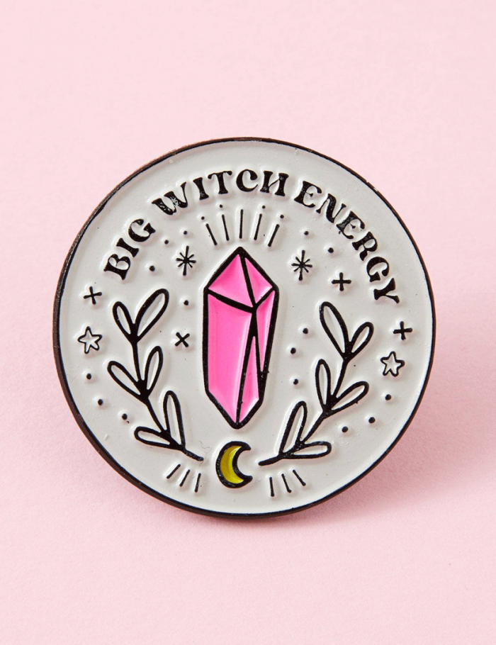 Big Witch Energy Pin Badge Big Witch Energy enamel pin badge by Punky Pin
