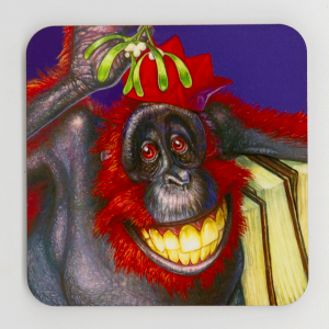 The Librarian Hogswatch Coaster