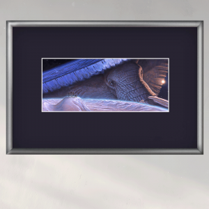 Elephant Rising Framed Print