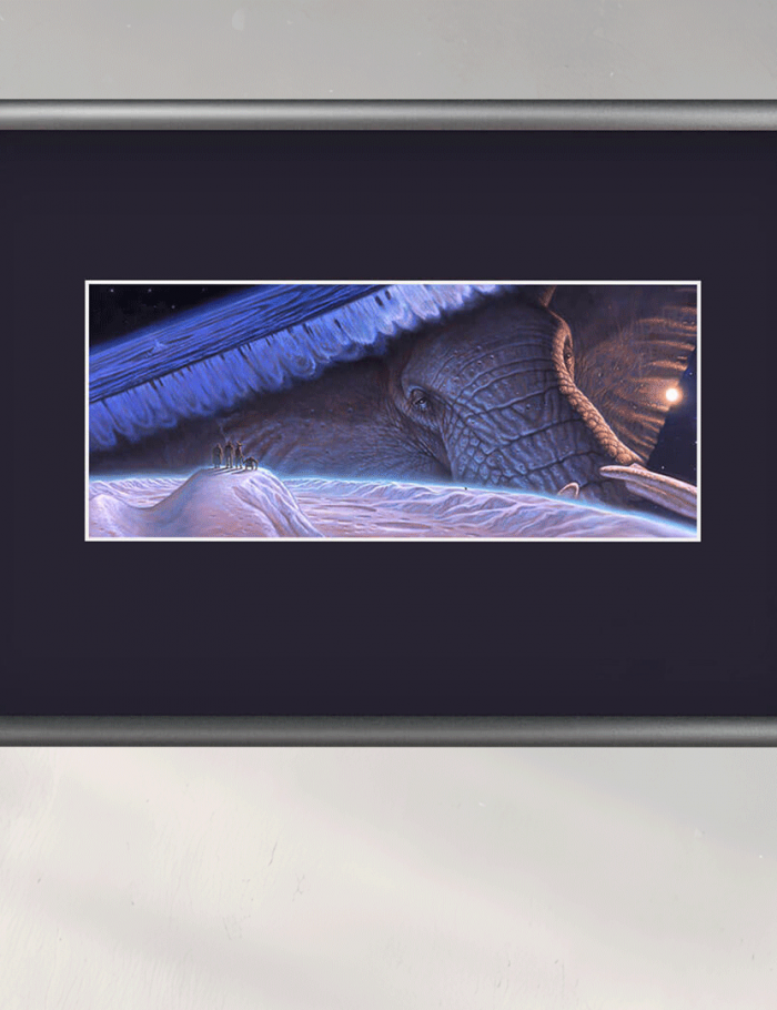 Elephant Rising Framed Print