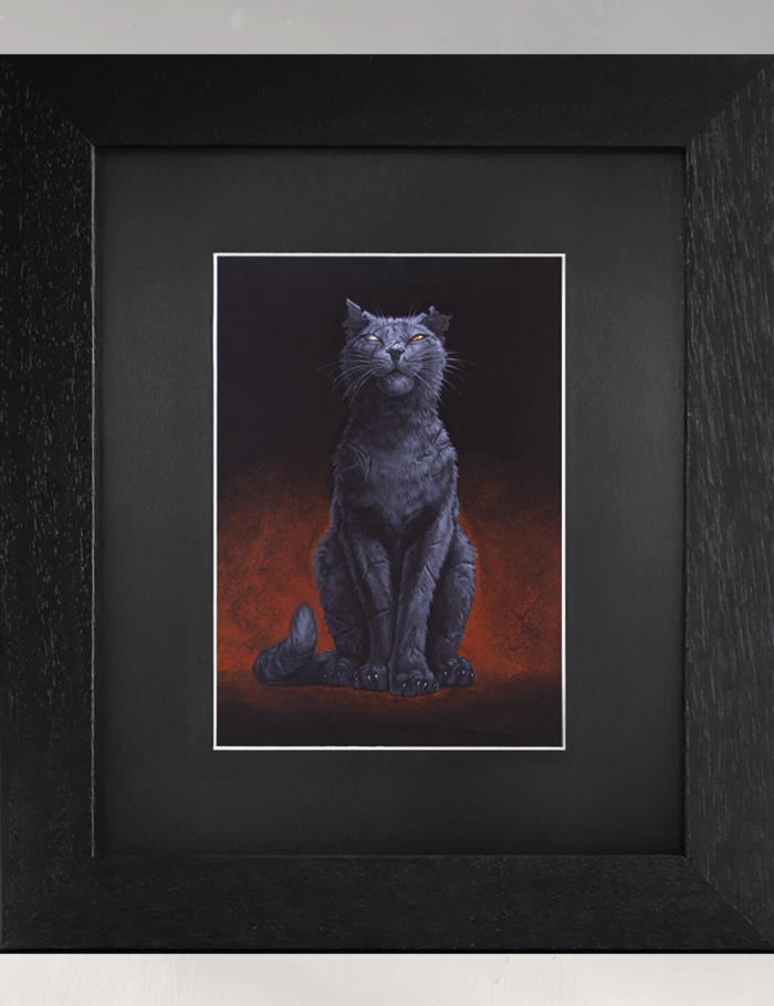 Mr. Fluffy Framed Print