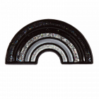 Black Rainbow Pin Badge