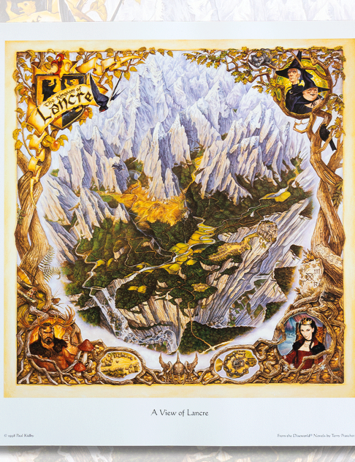 Lancre Map Limited Edition Discworld Fine Art Print