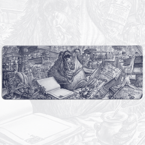 Librarian in Pencil Desk Mat