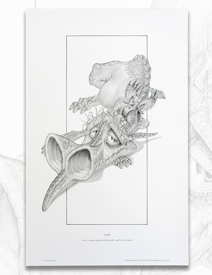 Errol 1997 Limited Edition Swamp Dragon Discworld Print