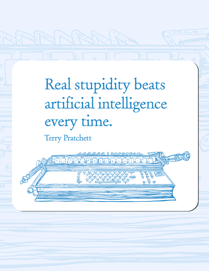 Hex Mouse Mat with Quote