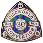 Discworld Convention 30th Anniversary Pin Badge